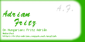 adrian fritz business card